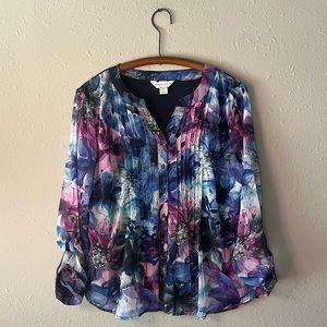 Christopher & Banks Floral Blouse
